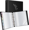 Uquelic 80-Pocket Binder with Plastic Sleeves by Uquelic
