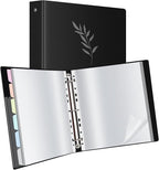 Uquelic 80-Pocket Binder with Plastic Sleeves by Uquelic