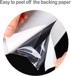 BEUYI Clear 9.5'' x 6.7'' Packing List Envelopes, Adhesive Shipping Label - Image 5
