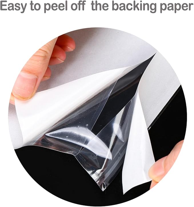 BEUYI Clear 9.5'' x 6.7'' Packing List Envelopes, Adhesive Shipping Label - Image 5