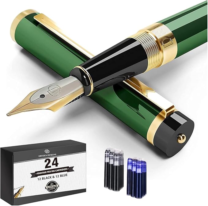 Dryden Designs Fountain Pen Medium Nib Gift Pouch by DrydenDesigns