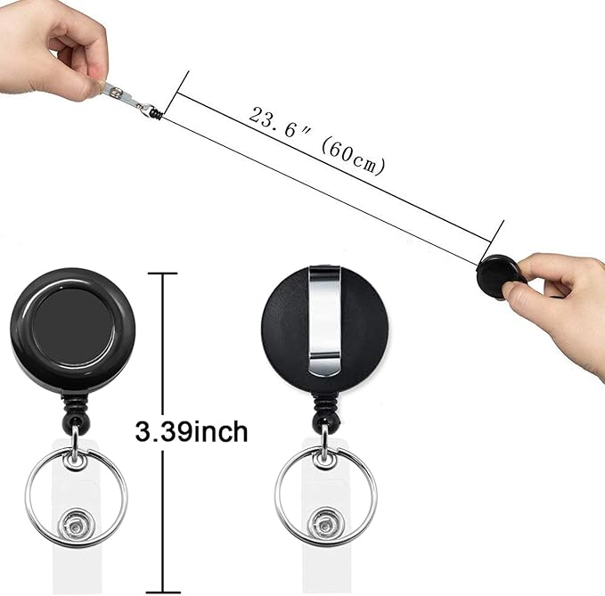 YOUOWO 5 Pack Black Lanyards - Image 5