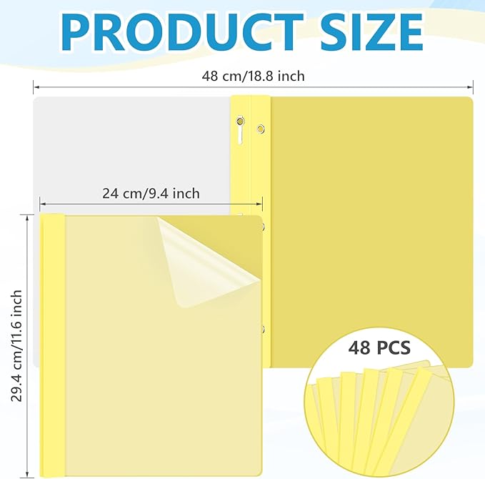 Feifeiya 48 Pack Plastic Report Covers - Image 2