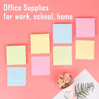 HappyHapi Sticky Notes 3x3 Inches Bulk 36 Pack 3600 Sheets Colored Self-Stick - Image 4