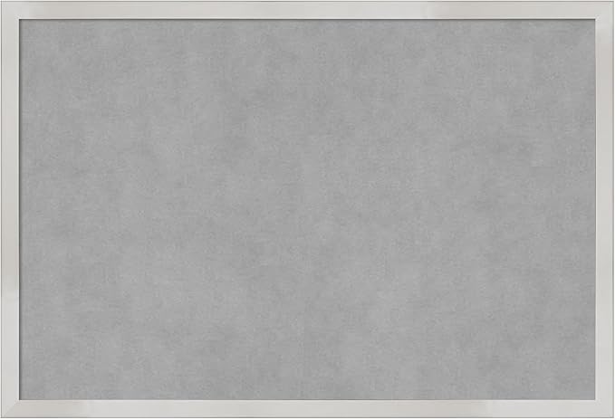 Amanti Art Silver Framed Magnetic Board 17x25 Medium Vision Board by AmantiArt