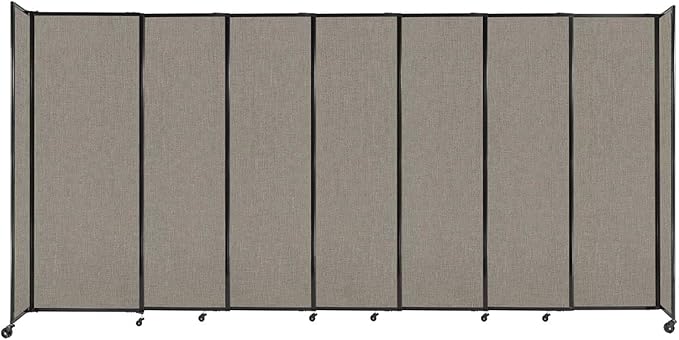 Versare Straightwall Sliding Portable Wall Partition | Freestanding Office by VERSARE