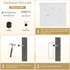 xydled Mail Boxes with Key Lock, Locking Mailbox Wall Mounted, Security Metal - Image 6