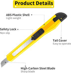DIYSLEF Knife 16-Pack Box Cutter Retractable, Box Knife Perfect - Image 3