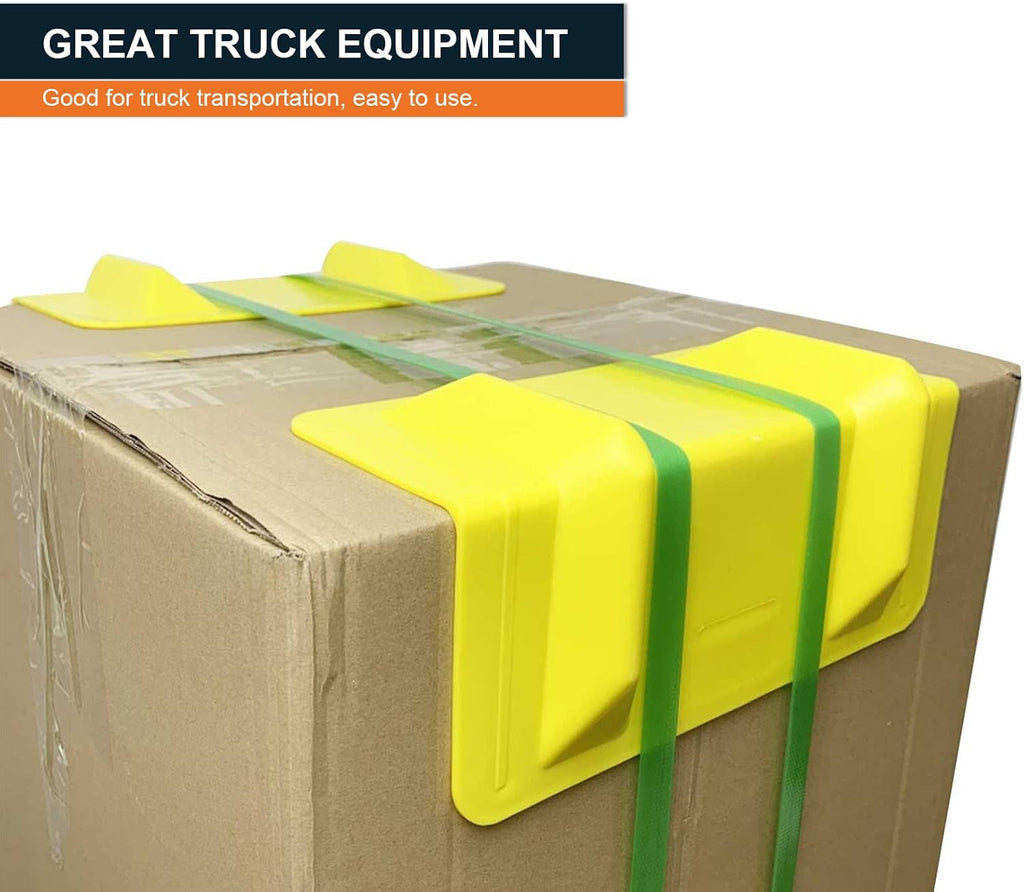Flatbed Edge Protector Holder (24pcs, 10.6"L x 4.3"W) Tie Down Corner Strap Protector Heavy Duty Cargos Protector for Cargo Protection