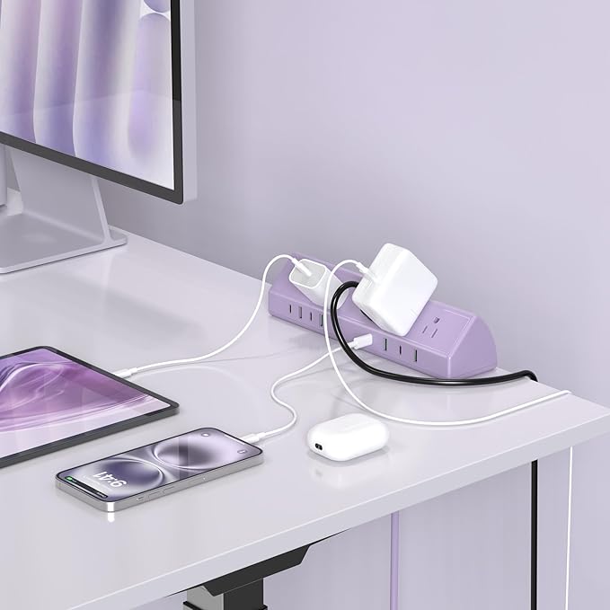 Jgstkcity Desk Clamp Power Strip, 45W Fast Charging Station, 4 USB-C, 4 USB-A - Image 5