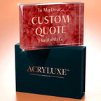 Personalized Gifts, Custom Quote Block Letter Board, Crystal-Clear Acrylic - Image 7