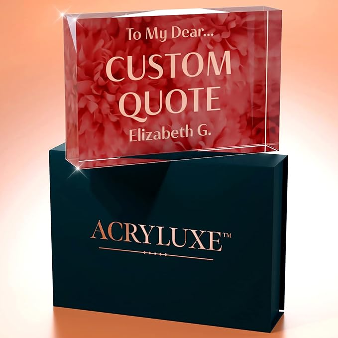 Personalized Gifts, Custom Quote Block Letter Board, Crystal-Clear Acrylic - Image 7