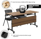 Folding Conference Table, Foldable Office Conference Room Tables, Rolling - Image 7