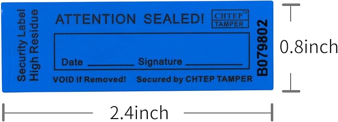 ChtepTamper 100 Pieces Total Transfer Tamper-Evident Stickers Security Labels - Image 4