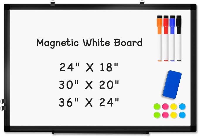 AMUSIGHT Double-Sided Magnetic Whiteboard by AMUSIGHT