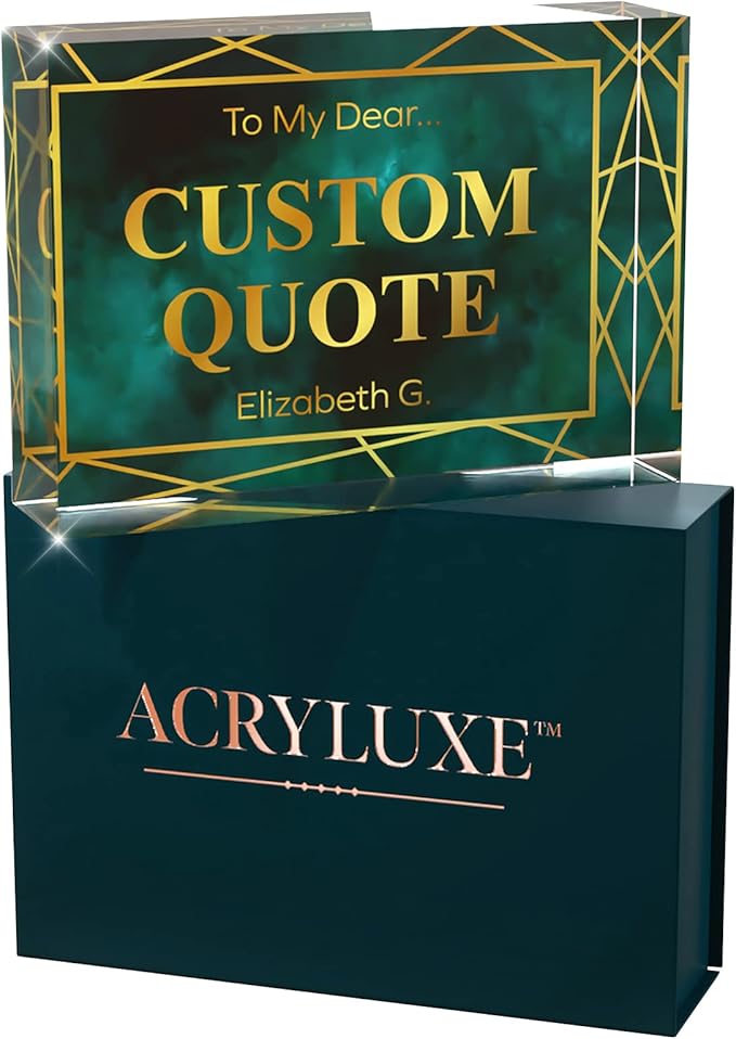 Personalized Gifts, Custom Quote Block Letter Board, Crystal-Clear Acrylic - Image 7