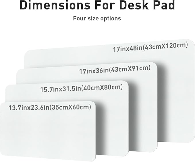 Aothia Leather Desk Pad Protector, Large Mouse Pad, Office Mat, Non-Slip PU - Image 4