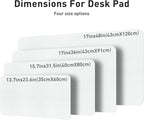 Aothia Leather Desk Pad Protector, Large Mouse Pad, Office Mat, Non-Slip PU - Image 4