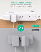 PD40W Desk Clamp Power Strip, Desktop Mount Surge Protector, Fast Charging - Image 4