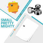 GOOLADA Pack of 56 Black Magnetic Push Pins, Fridge Magnets - Image 3