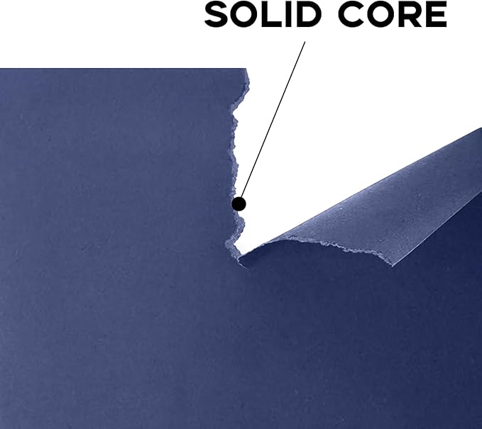 100 Sheets 65lb Blue Cardstock 8.5 x 11 Pastel Paper, Goefun Navy Blue Card - Image 3
