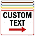 Custom Arrow Directional Sign, Right Arrow, 18x24 Inches, Rust Free .063 by MySignCenter