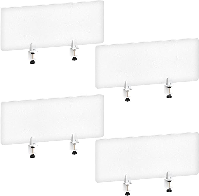 Tatuo 4 Pcs Acrylic Desk Privacy Panel 47.2''l x 15.8w'' Noise and Visual by Tatuo