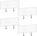 Tatuo 4 Pcs Acrylic Desk Privacy Panel 47.2''l x 15.8w'' Noise and Visual by Tatuo