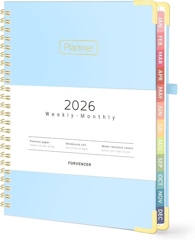 Forvencer 2026 Planner, Hardcover Calendar Planner Weekly and Monthly, Jan 2026 by Forvencer