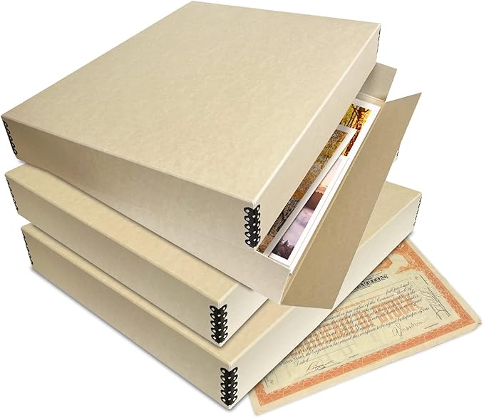Lineco Museum Archival Storage Box, 17.75x22.75x3 in. Drop Front Design. - Image 6