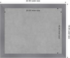Amanti Art Grey Framed Magnetic Board 18x22 Small Vision Board - Image 4