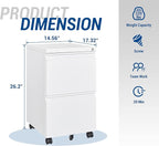 Fesbos 2 Drawer Vertical File Cabinet - Image 3