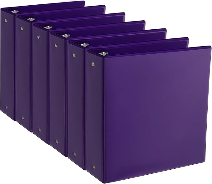 CIXILDTS 2-inch Round Ring Binder, Durable 2" 3 Ring Binder Fit Letter Size by CIXILDTSOffice