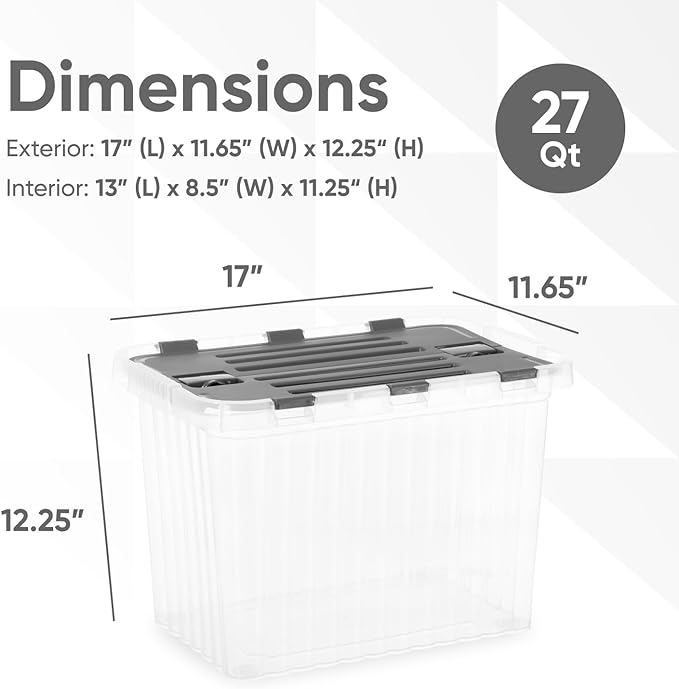Superio 26 L Deep Storage Container - Image 2