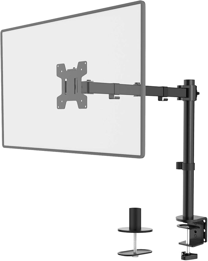 WALI Single Monitor Mount, Single Monitor Arm Desk Mount, Desk Monitors Stand - Image 4