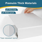 CIXILDTS 3-Inch 3 Ring Binder, Standard 3" Slant-D Ring Binder Fit Letter Size - Image 3