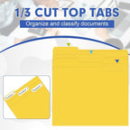 File Folder, HERKKA 120 Pack 1/3 Cut Tab File Folders, File Folders Great - Image 3