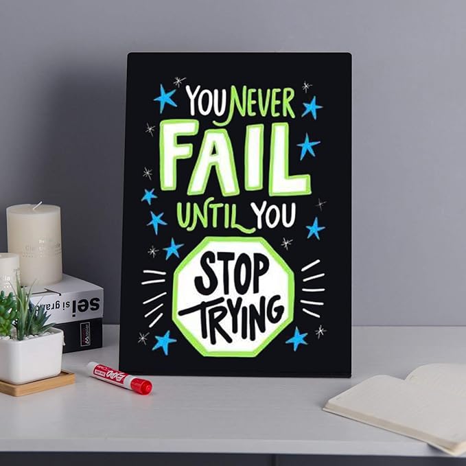 Liry Products Black Acrylic Tabletop Chalkboard Sign Liquid Chalk Markers - Image 4