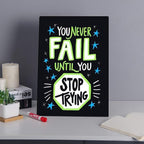 Liry Products Black Acrylic Tabletop Chalkboard Sign Liquid Chalk Markers - Image 4