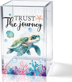 QYUVK Trust The Journey Acrylic Pencil Holder Cup, Inspirational Gifts by QYUVK
