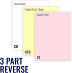 Superior 8.5 x 11 Carbonless Paper, 3 Part Reverse, 833 Sets, 5 REAMS - Image 2