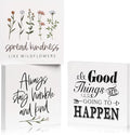 3 PCS Inspirational Wooden Box Signs by Decorunlimited