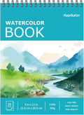 Hapikalor 9"x12" Watercolor Sketchbook, Water Color Paper, 140lb/300gsm by Hapikalor