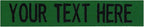 Custom Uniform Name Tapes Solid Colors. Kelly Green Fabric, 3.5 Inch Hook by NORTHERNSAFARI