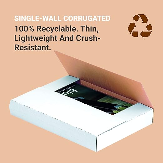 Tape Logic TLM12121 Easy-Fold Mailers, 12 1/2" x 12 1/2" x 1" White - Image 4