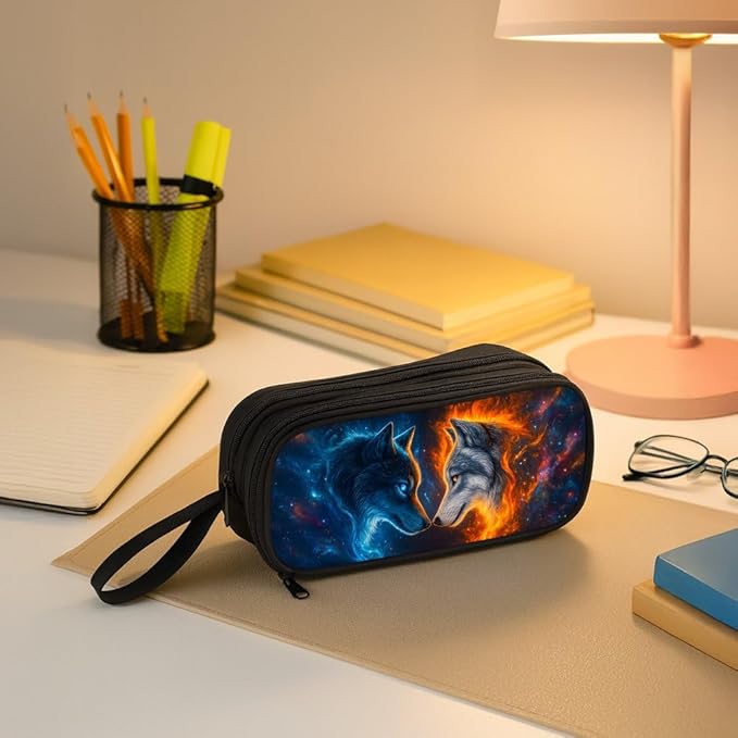 HiMagics Children's Pencil Case, Large Zipper Pencil Pouch - Image 5