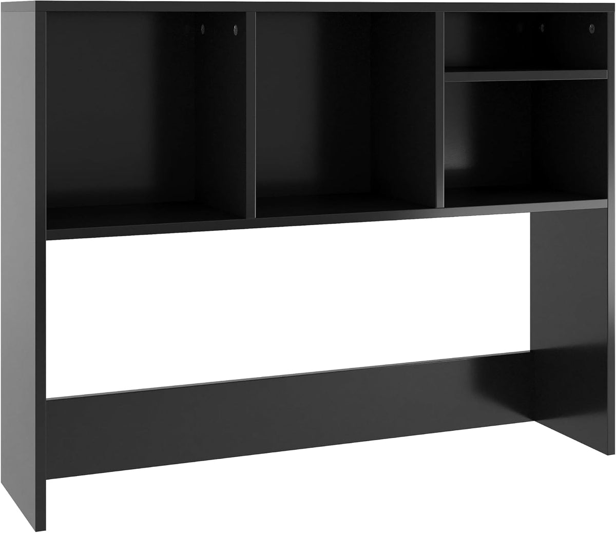 Flash Furniture Desktop Bookshelf with Multiple Cubbies, Black