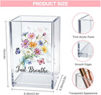 Vgrti Just Breathe Acrylic Cosmetic Pencil Pen Holder Cup, Hope Inspirational - Image 2