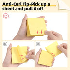 HappyHapi Sticky Notes 3x3 Inch 2800 Sheets, 28 Pack 100 Sheets/Pad, 4 Soft - Image 8