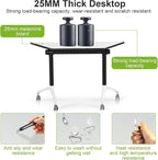 Foldable Conference Room Tables, Flip Top Mobile Training Table, Modern Meeting - Image 6